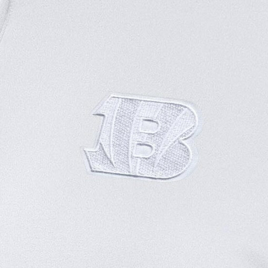 Cincinnati Bengals Antigua Women's Reprocess Quarter-Zip Top - White Tops