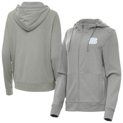 Cincinnati Bengals Antigua Women's Seeker Full-Zip Hoodie Jacket - Heather Gray Hoodies