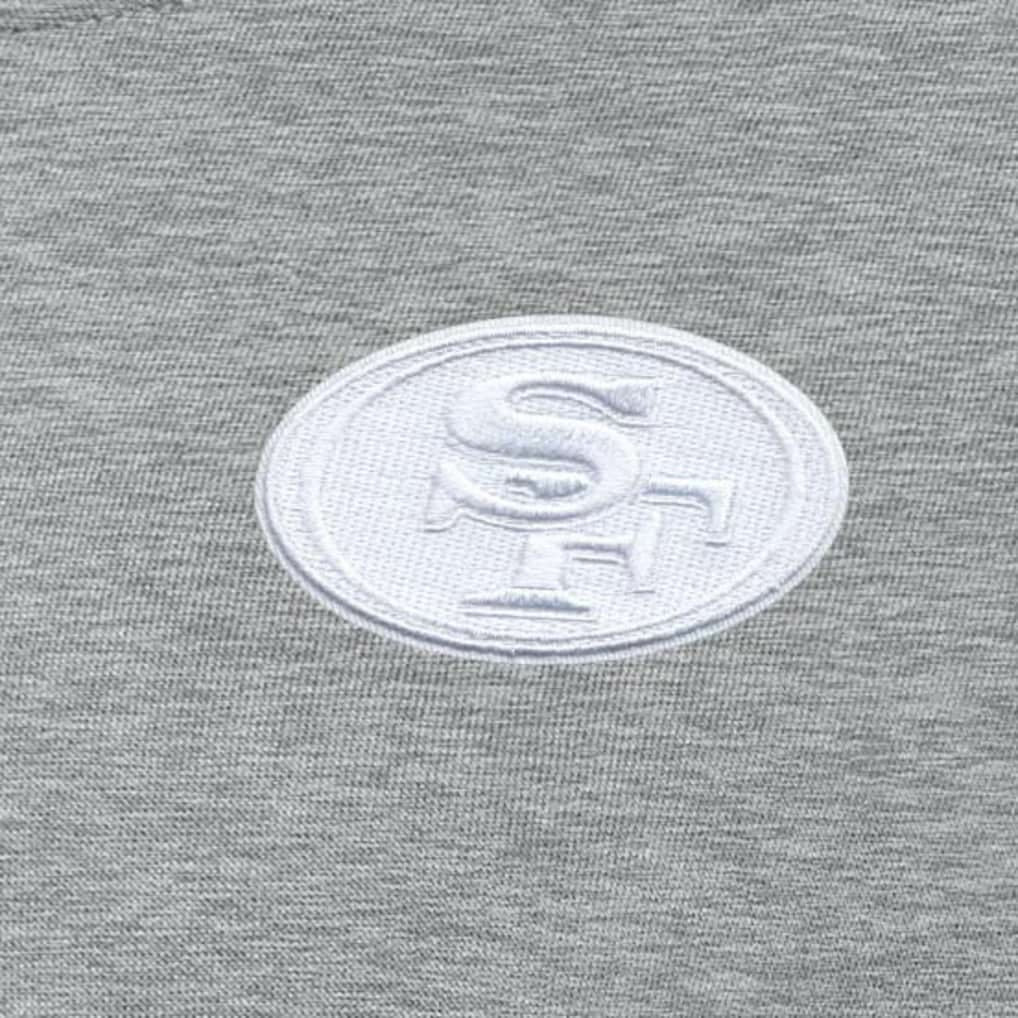 San Francisco 49ers Antigua Women's Victory Crew Pullover Sweatshirt - Heather Gray Pullover