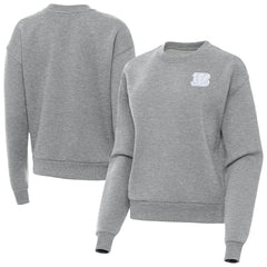Cincinnati Bengals Antigua Women's Victory Crew Pullover Sweatshirt - Heather Gray Pullover