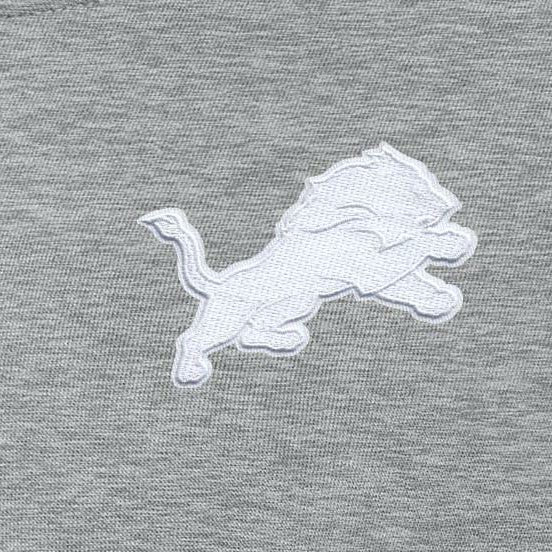 Detroit Lions Antigua Women's Victory Crew Pullover Sweatshirt - Heather Gray Pullover