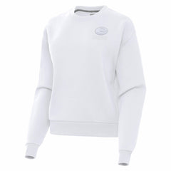 Green Bay Packers Antigua Women's Victory Crew Pullover Sweatshirt - White Pullover