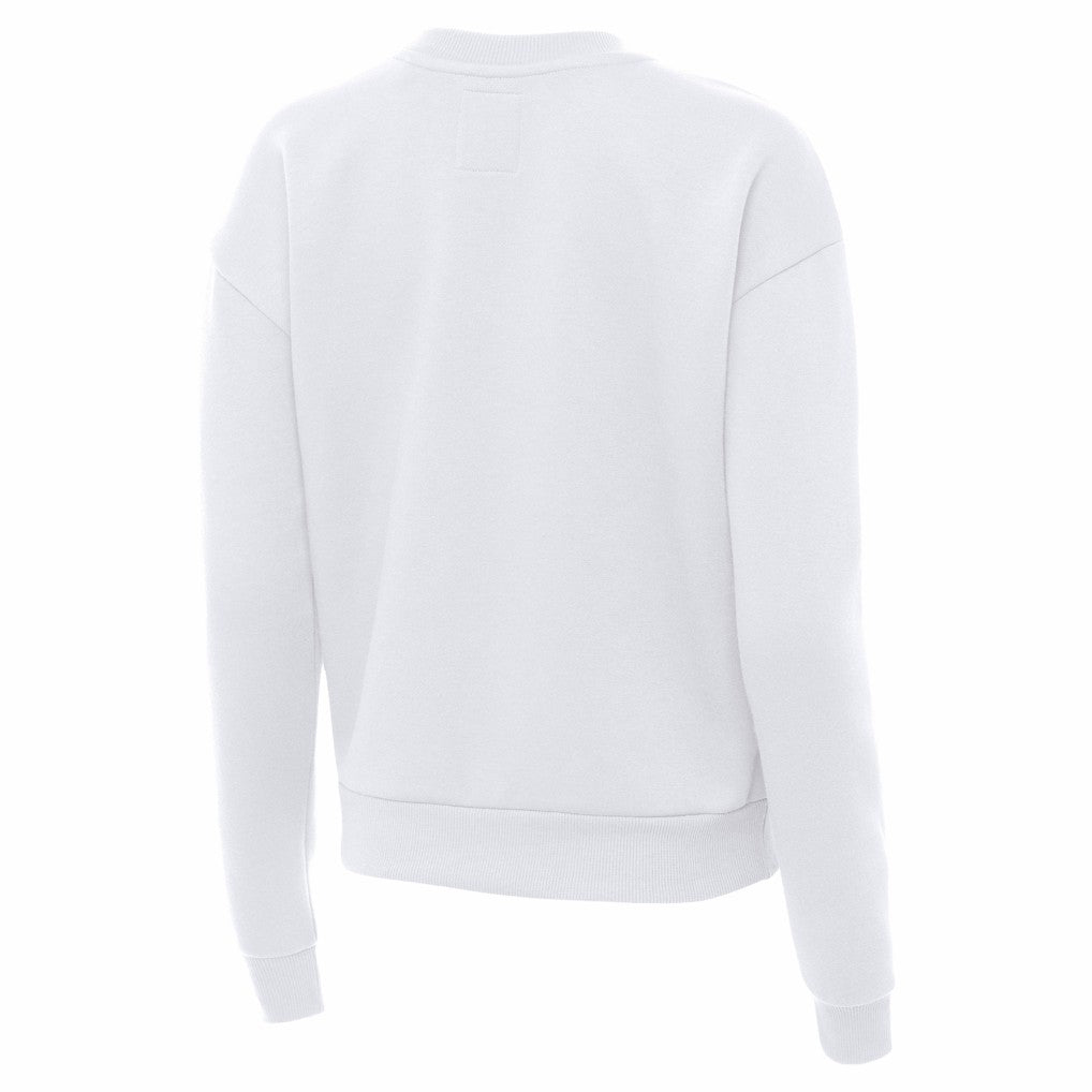 San Francisco 49ers Antigua Women's Victory Crew Pullover Sweatshirt - White Pullover