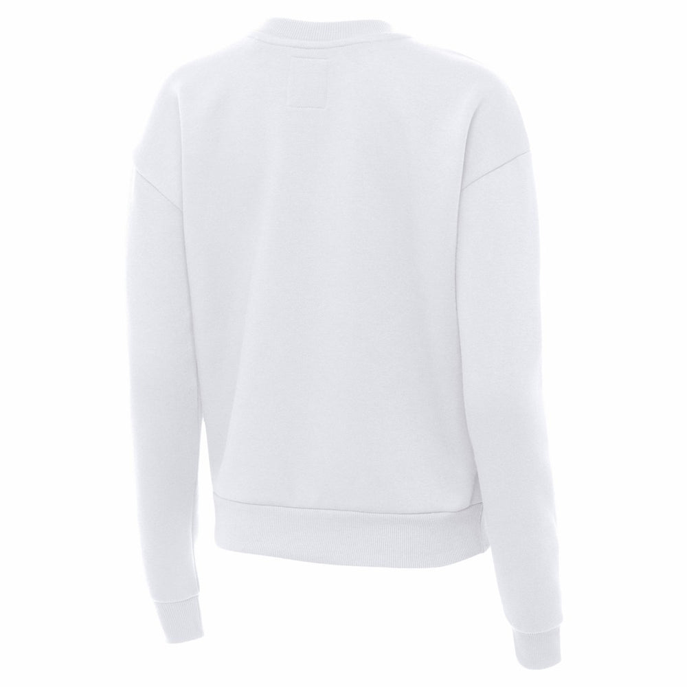 San Francisco 49ers Antigua Women's Victory Crew Pullover Sweatshirt - White Pullover