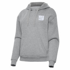 New York Giants Antigua Women's Victory Pullover Hoodie - Heather Gray Hoodies