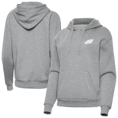 Philadelphia Eagles Antigua Women's Victory Pullover Hoodie - Heather Gray Hoodies