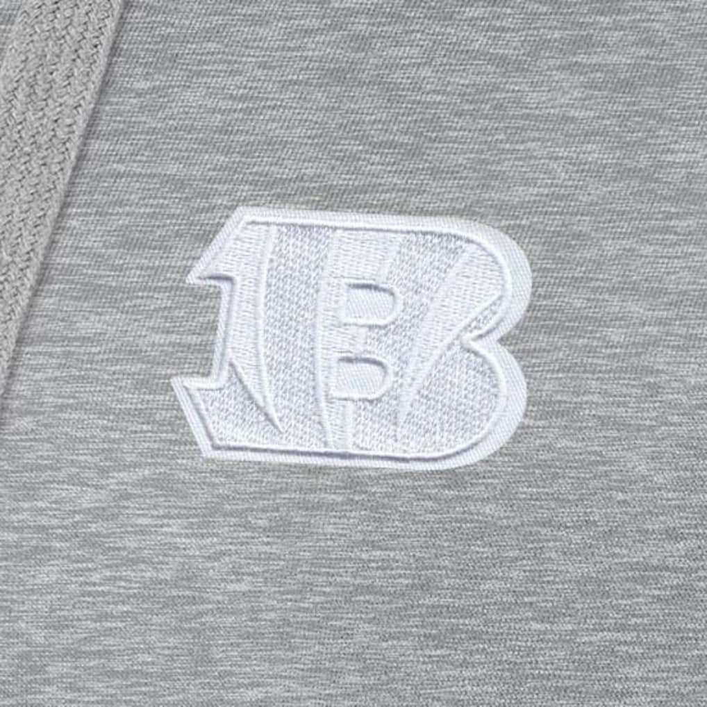 Cincinnati Bengals Antigua Women's Victory Pullover Hoodie - Heather Gray Hoodies