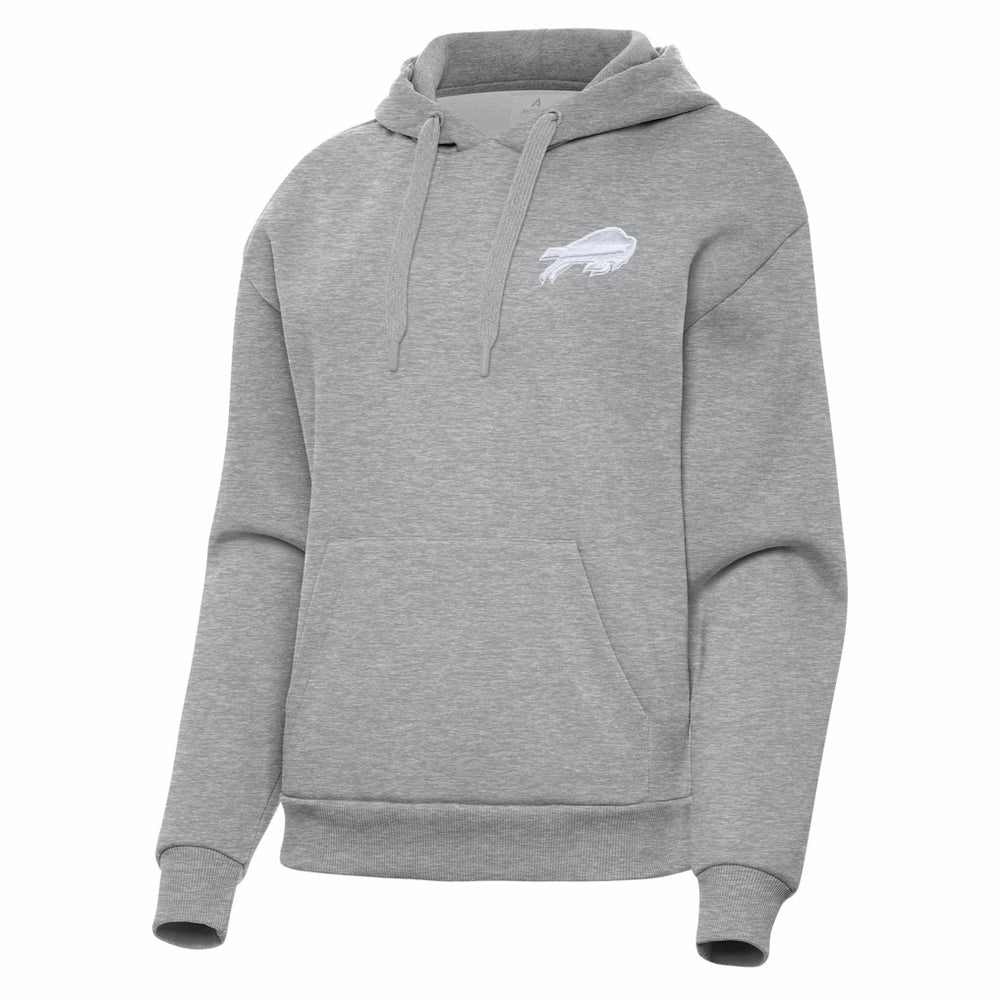 Buffalo Bills Antigua Women's Victory Pullover Hoodie - Heather Gray Hoodies