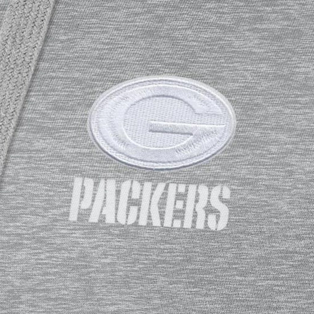 Green Bay Packers Antigua Women's Victory Pullover Hoodie - Heather Gray Hoodies