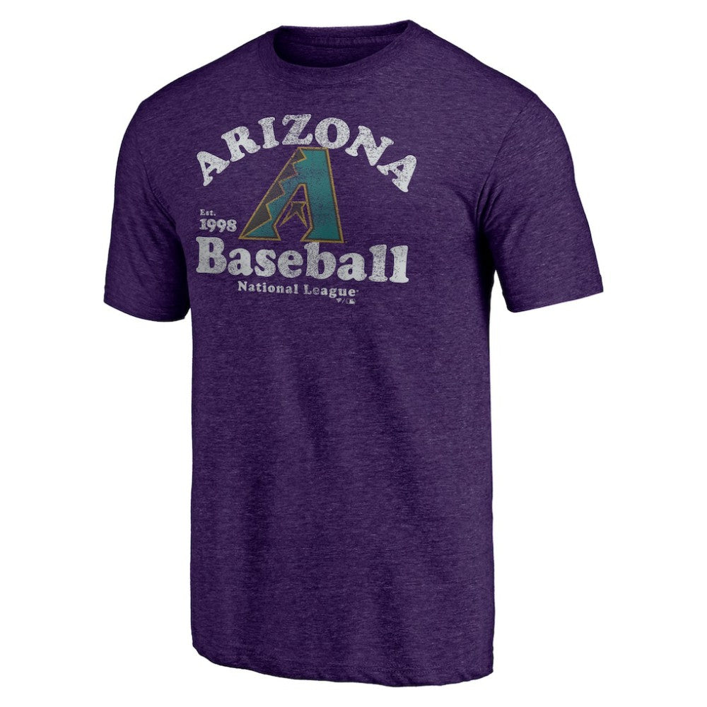 Arizona Diamondbacks Purple Cooperstown Collection Our Game Tri-Blend T-Shirt T-shirts