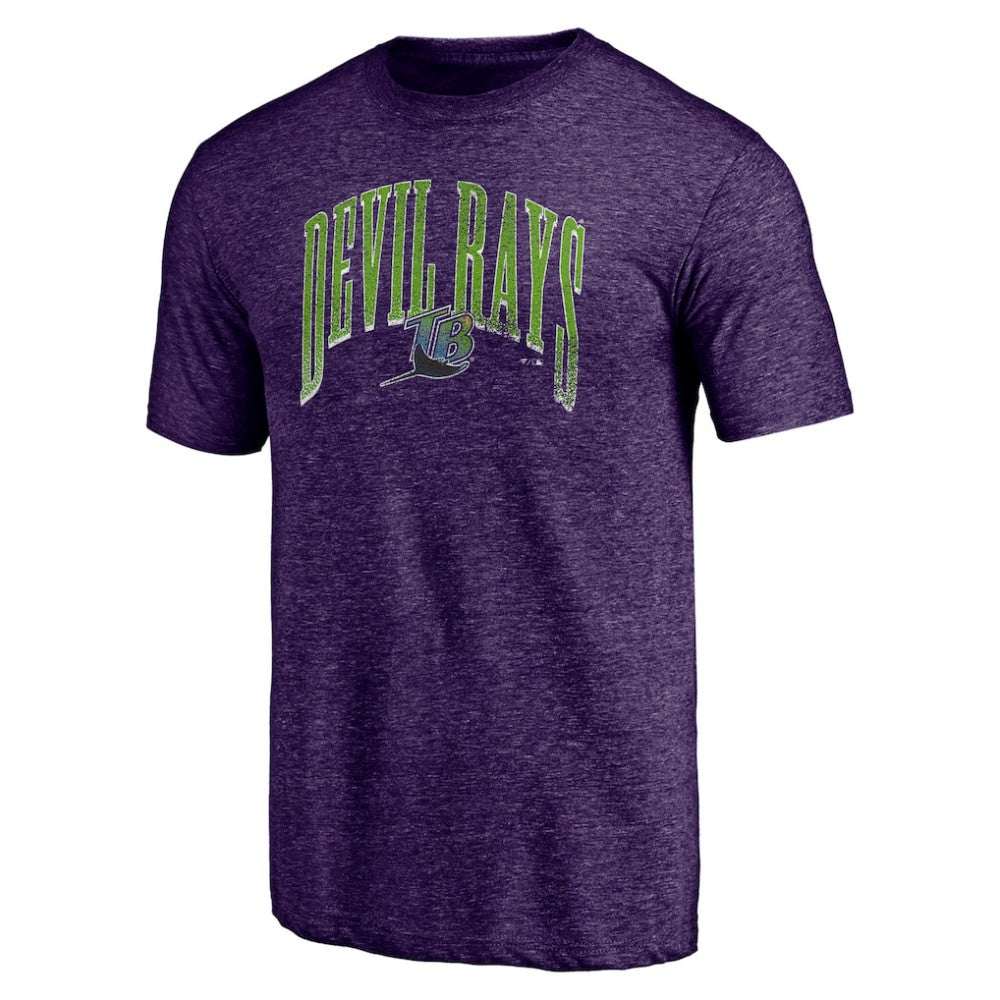 Tampa Bay Rays Purple Cooperstown Collection Line Corps Tri-Blend T-Shirt T-shirts