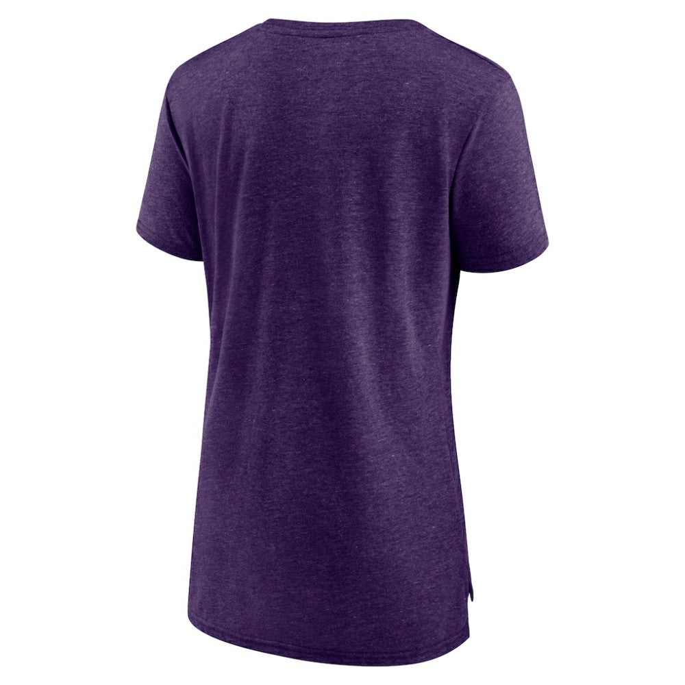Tampa Bay Rays Women's Cooperstown Collection Selected First Tri-Blend T-Shirt - Purple T-shirts