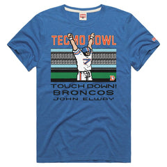 John Elway Denver Broncos Homage Unisex Tecmo Bowl Retired Player Graphic Tri-Blend T-Shirt - Royal T-shirts