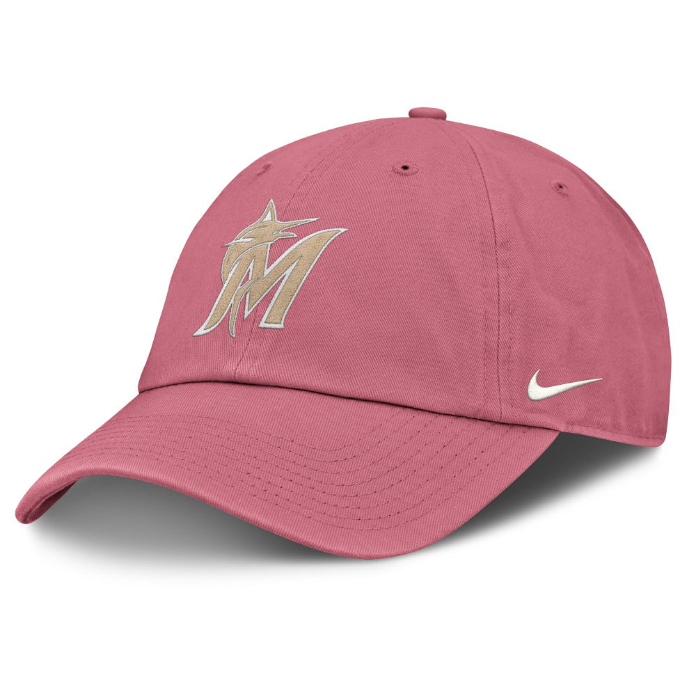 Miami Marlins Nike Unisex Mother's Day Club Adjustable Hat - Pink Hats