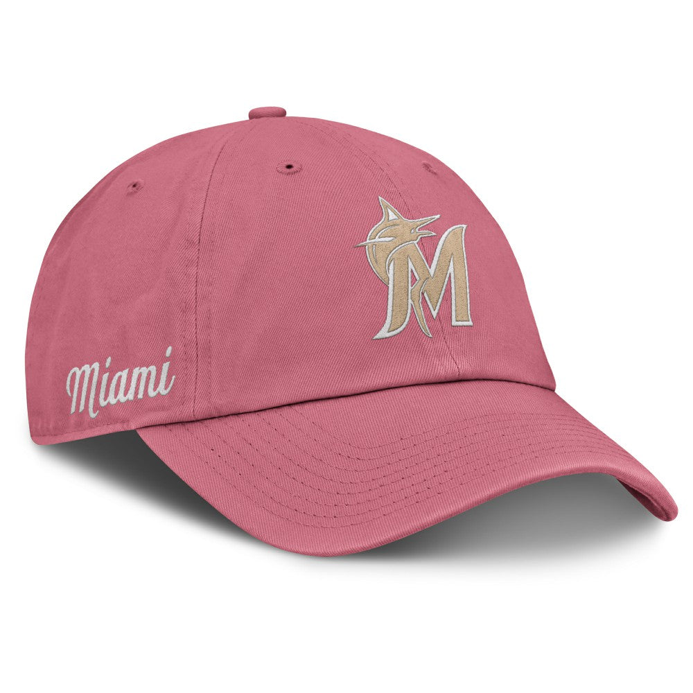 Miami Marlins Nike Unisex Mother's Day Club Adjustable Hat - Pink Hats