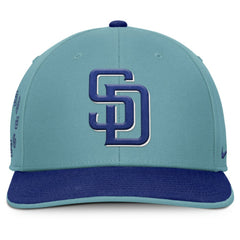 San Diego Padres Nike Father's Day Pro Performance Snapback Hat - Turquoise Hats