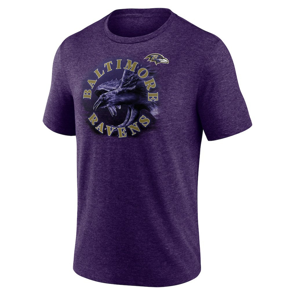 Baltimore Ravens Purple Sporting Chance Tri-Blend T-Shirt