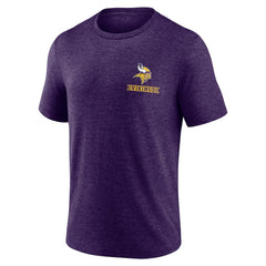 Minnesota Vikings Purple Diamond Scroll Tri-Blend T-Shirt