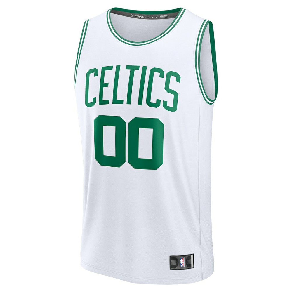 Boston Celtics Youth Fast Break Custom Replica Jersey White Association Edition - Fanatics