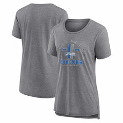 Detroit Lions Women's Vintage Graphic Tri-Blend Scoop Neck T-Shirt - Gray T-shirts