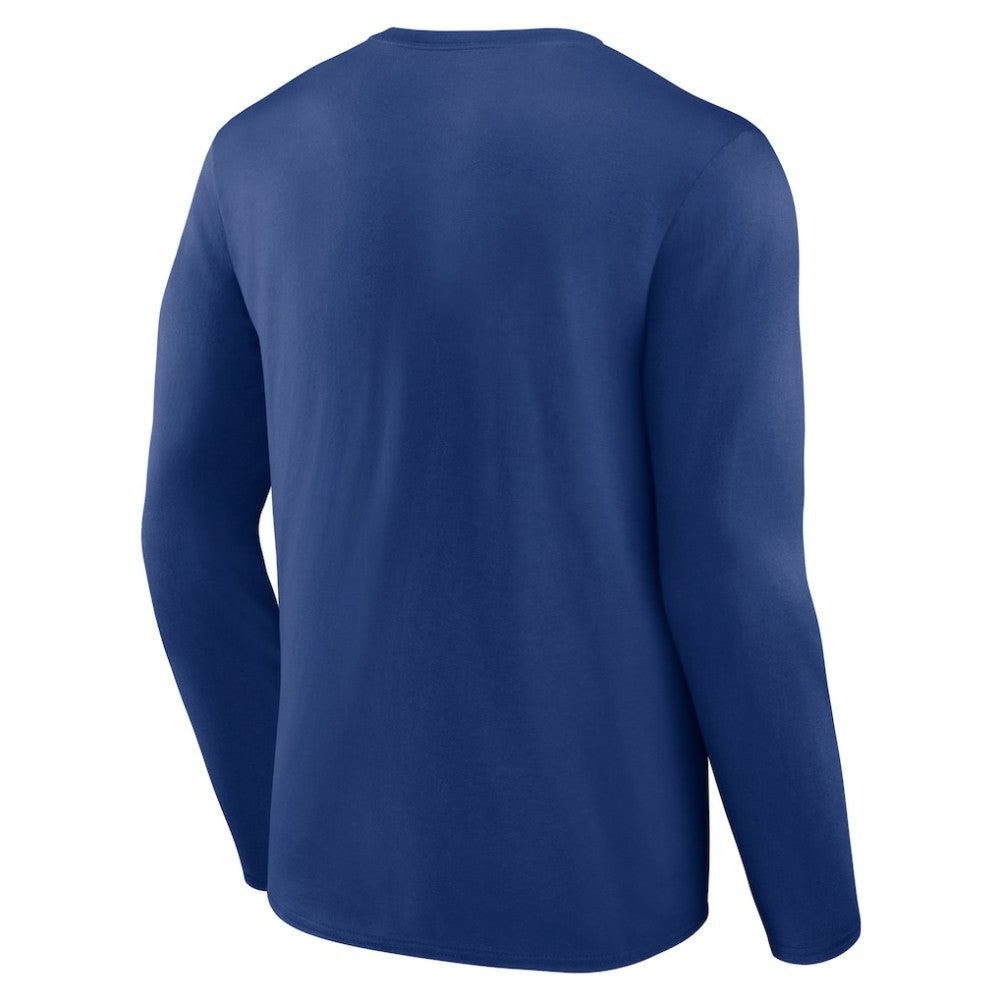 Tampa Bay Lightning Blue Primary Logo Long Sleeve T-Shirt | US 202391397