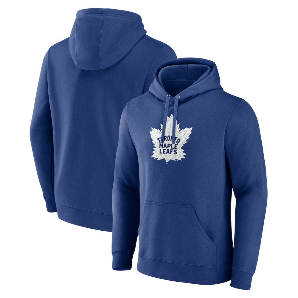 Toronto Maple Leafs Blue Primary Logo Pullover Hoodie | US 202391437