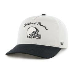 Cleveland Browns '47 Safe Bet Stable Hitch Adjustable Hat - Cream/Black Hats