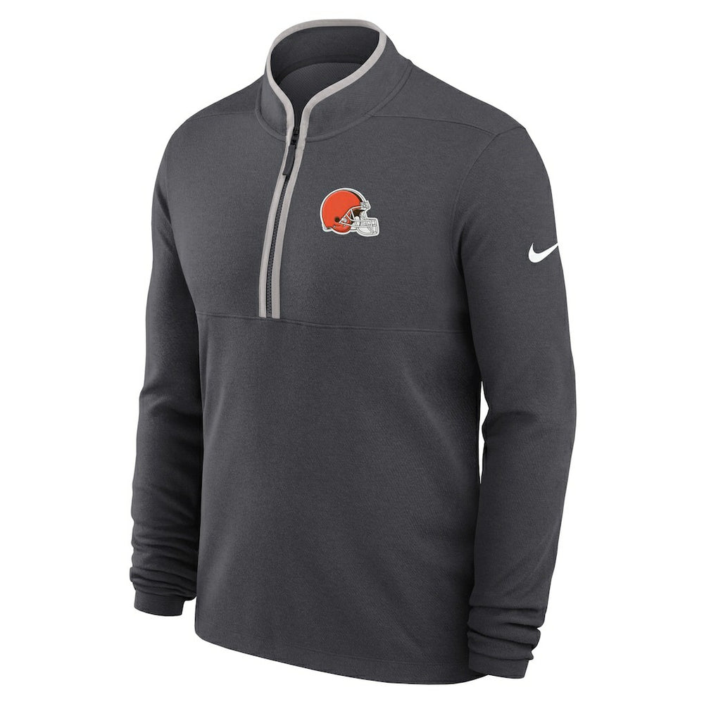 Cleveland Browns Lightweight Victory Dri-FIT Half-Zip Pullover - Anthracite Pullover