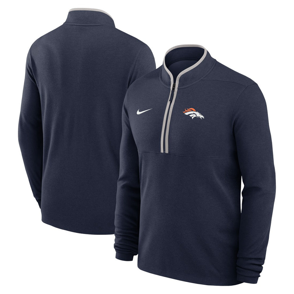 Denver Broncos Lightweight Victory Dri-FIT Half-Zip Pullover - Navy Pullover