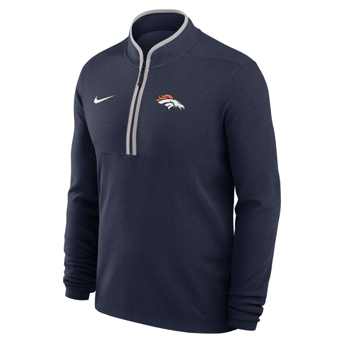 Denver Broncos Lightweight Victory Dri-FIT Half-Zip Pullover - Navy Pullover
