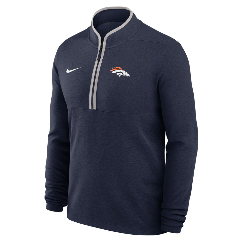 Denver Broncos Lightweight Victory Dri-FIT Half-Zip Pullover - Navy Pullover