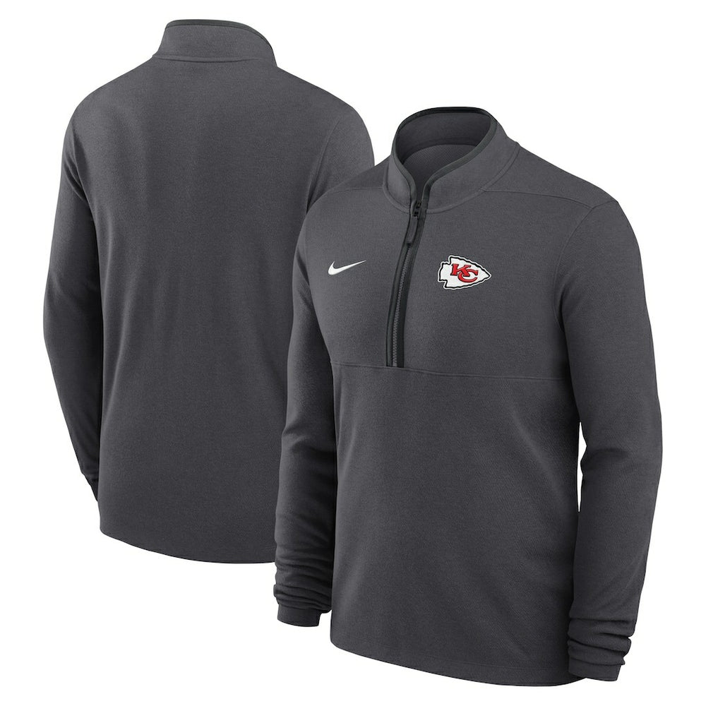 Kansas City Chiefs Lightweight Victory Dri-FIT Half-Zip Pullover - Anthracite Pullover