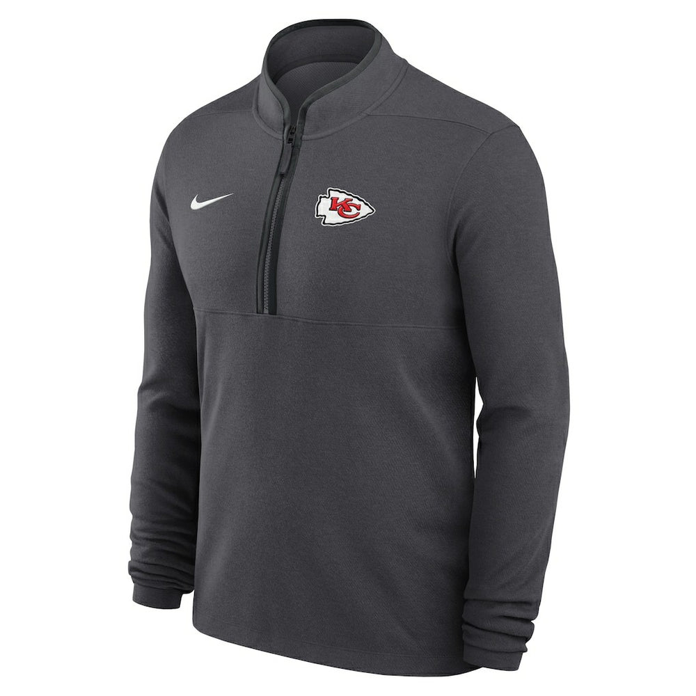 Kansas City Chiefs Lightweight Victory Dri-FIT Half-Zip Pullover - Anthracite Pullover