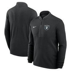 Las Vegas Raiders Lightweight Victory Dri-FIT Half-Zip Pullover - Black Pullover