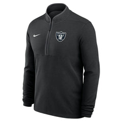 Las Vegas Raiders Lightweight Victory Dri-FIT Half-Zip Pullover - Black Pullover