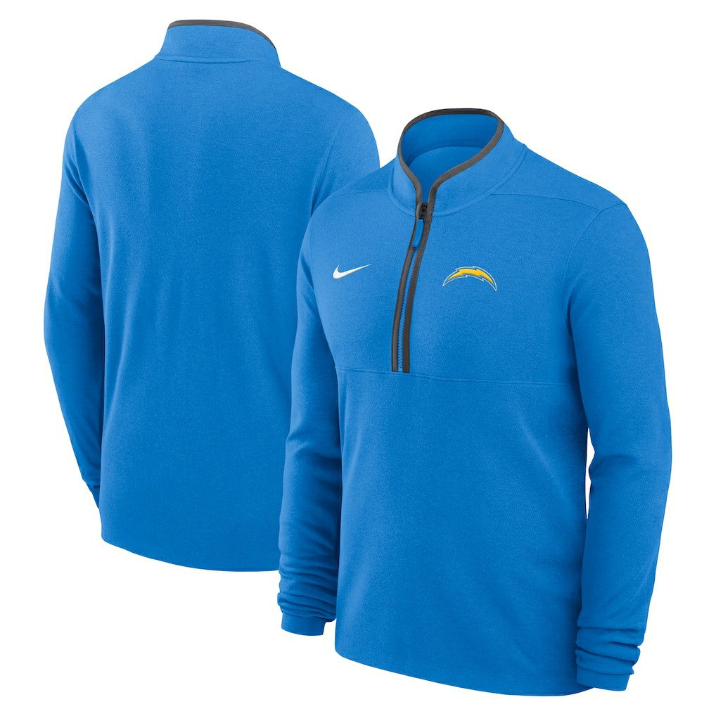 Los Angeles Chargers Lightweight Victory Dri-FIT Half-Zip Pullover - Powder Blue Pullover