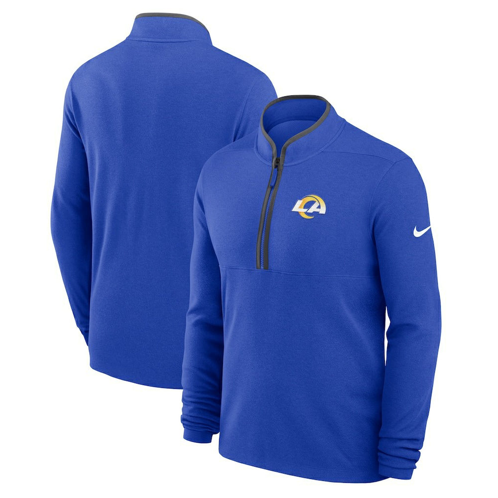 Los Angeles Rams Lightweight Victory Dri-FIT Half-Zip Pullover - Royal Pullover