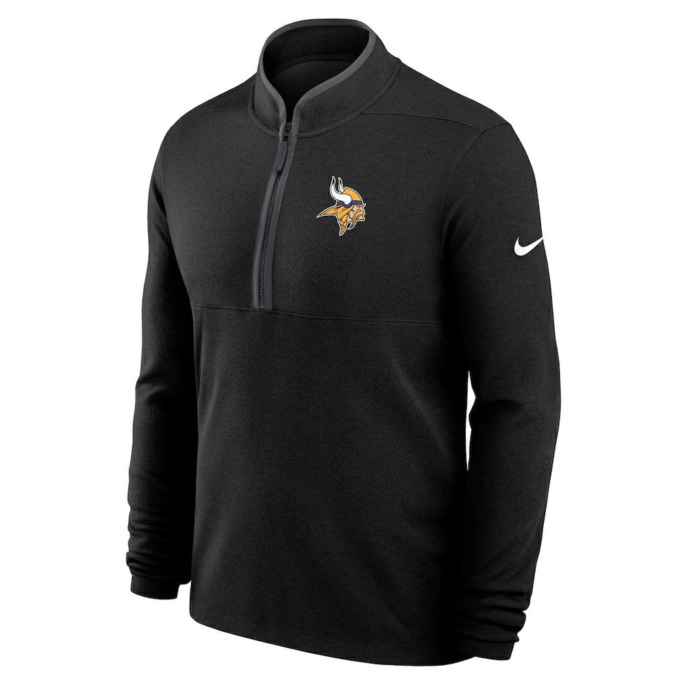 Minnesota Vikings Lightweight Victory Dri-FIT Half-Zip Pullover - Black Pullover