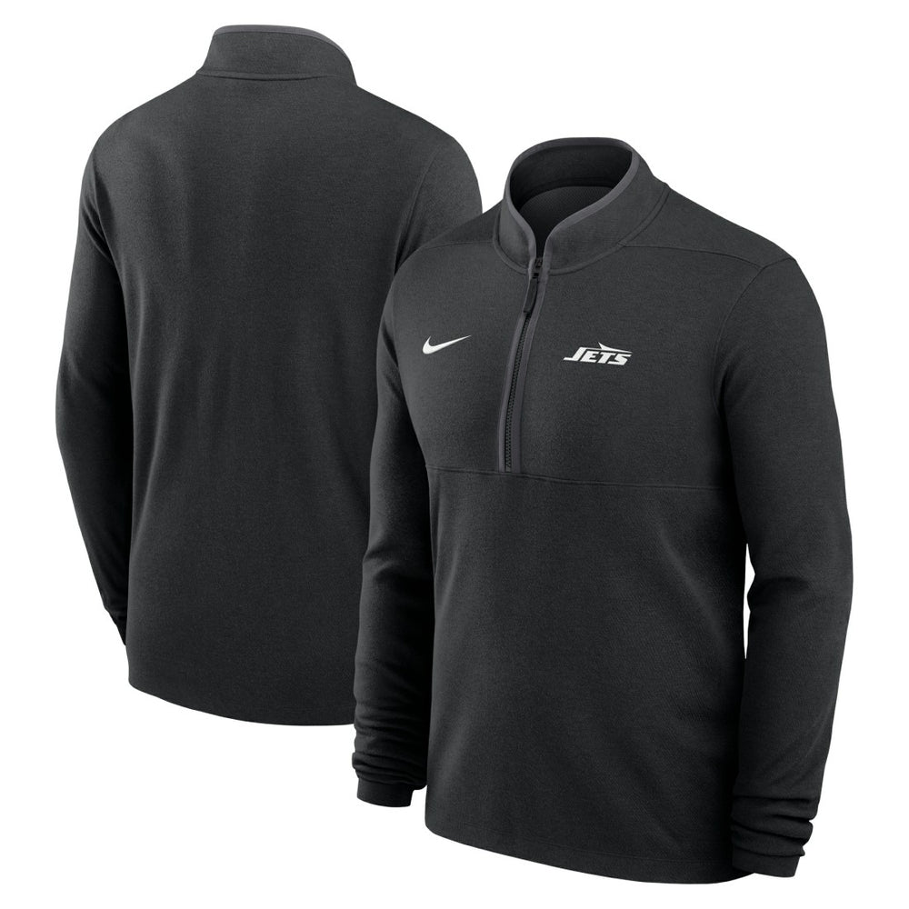 New York Jets Lightweight Victory Dri-FIT Half-Zip Pullover - Black Pullover