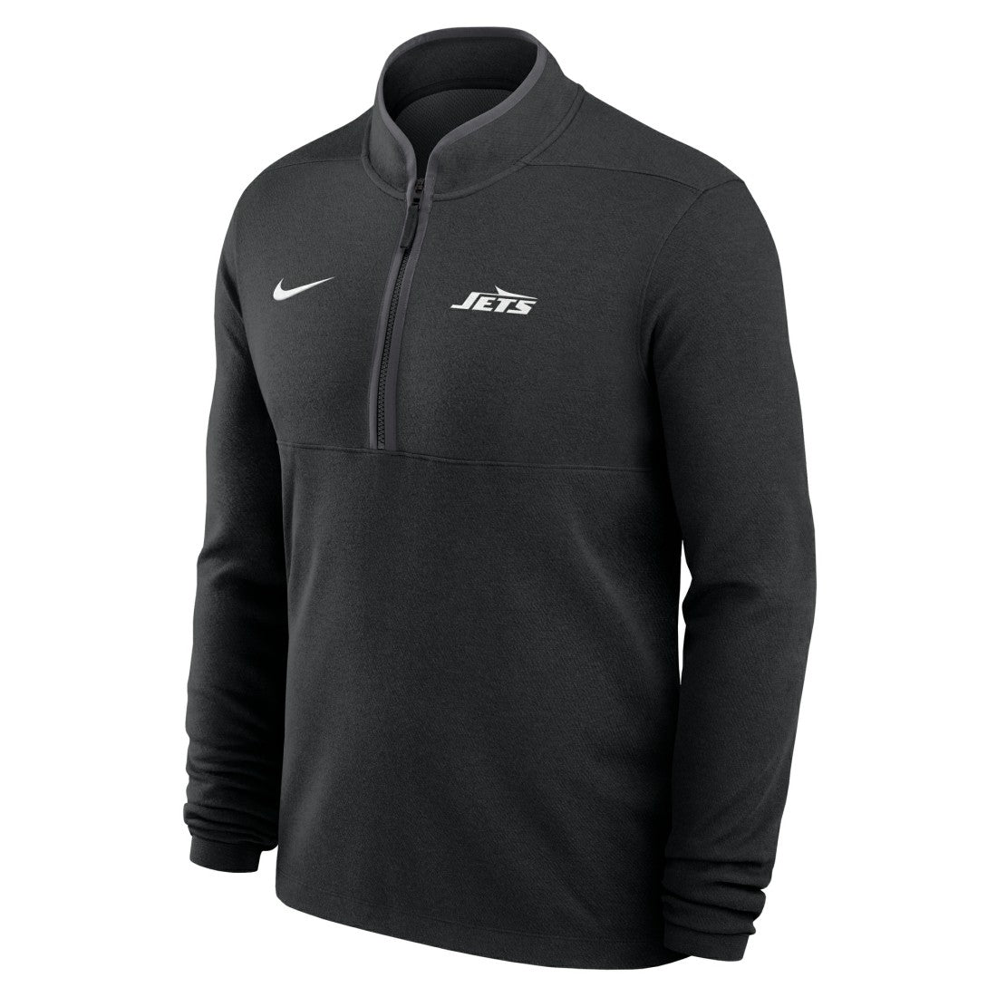 New York Jets Lightweight Victory Dri-FIT Half-Zip Pullover - Black Pullover