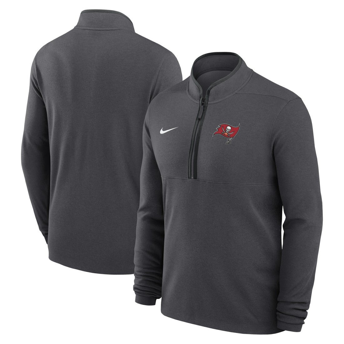 Tampa Bay Buccaneers Lightweight Victory Dri-FIT Half-Zip Pullover - Anthracite Pullover