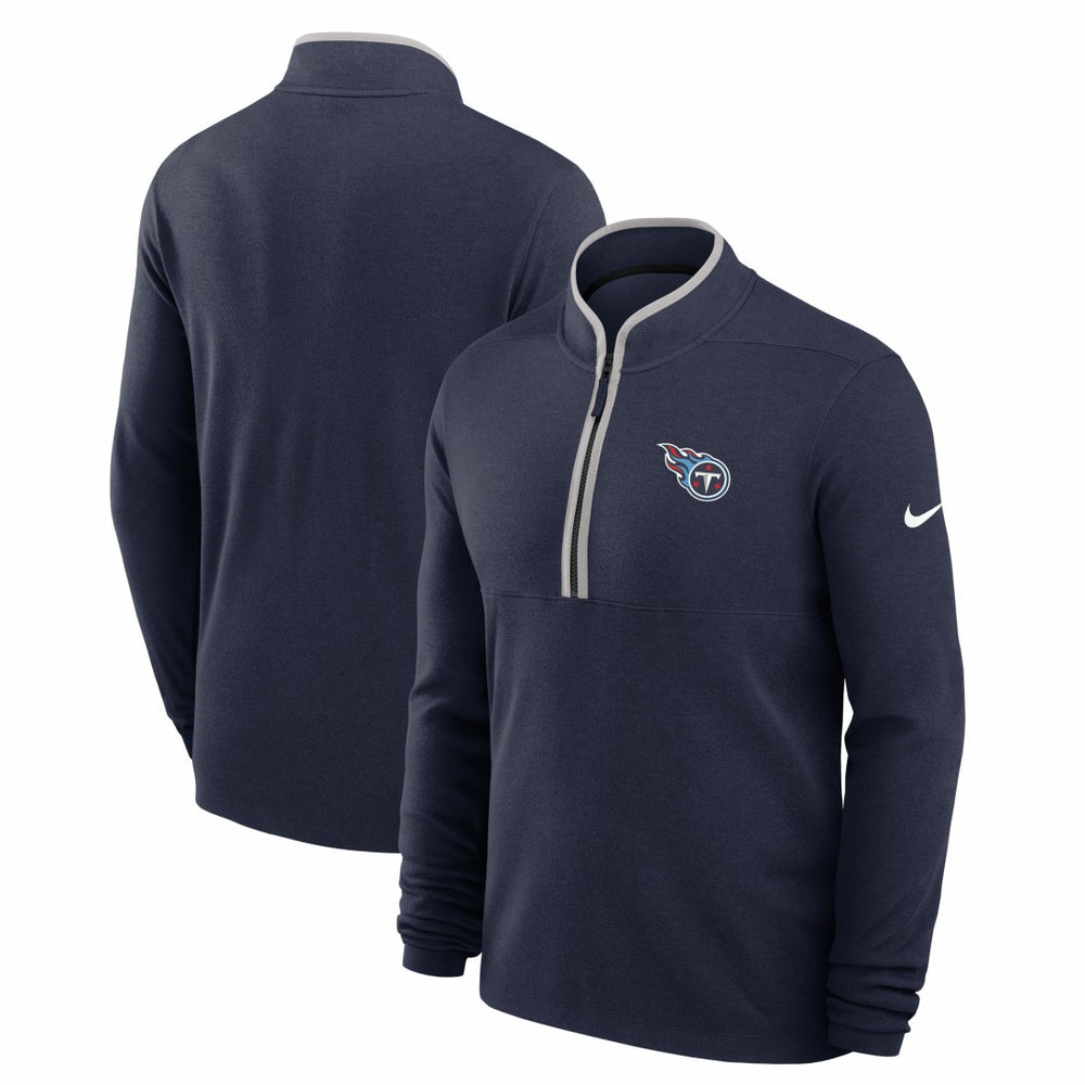 Tennessee Titans Lightweight Victory Dri-FIT Half-Zip Pullover - Navy Pullover