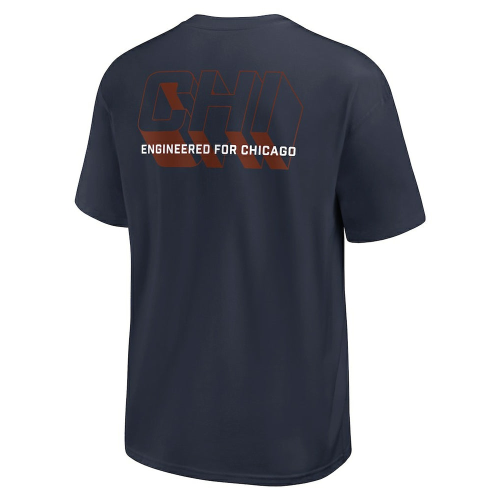 Chicago Bears Dominate The Game Essential Max90 T-Shirt - Navy T-shirts