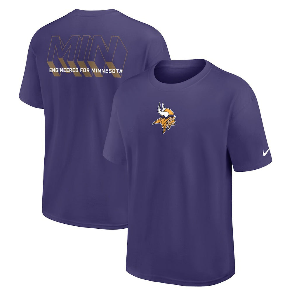 Minnesota Vikings Dominate The Game Essential Max90 T-Shirt - Purple T-shirts