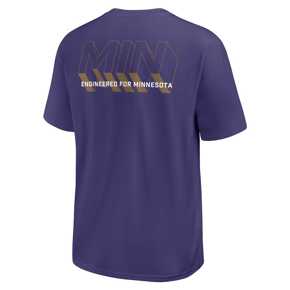 Minnesota Vikings Dominate The Game Essential Max90 T-Shirt - Purple T-shirts