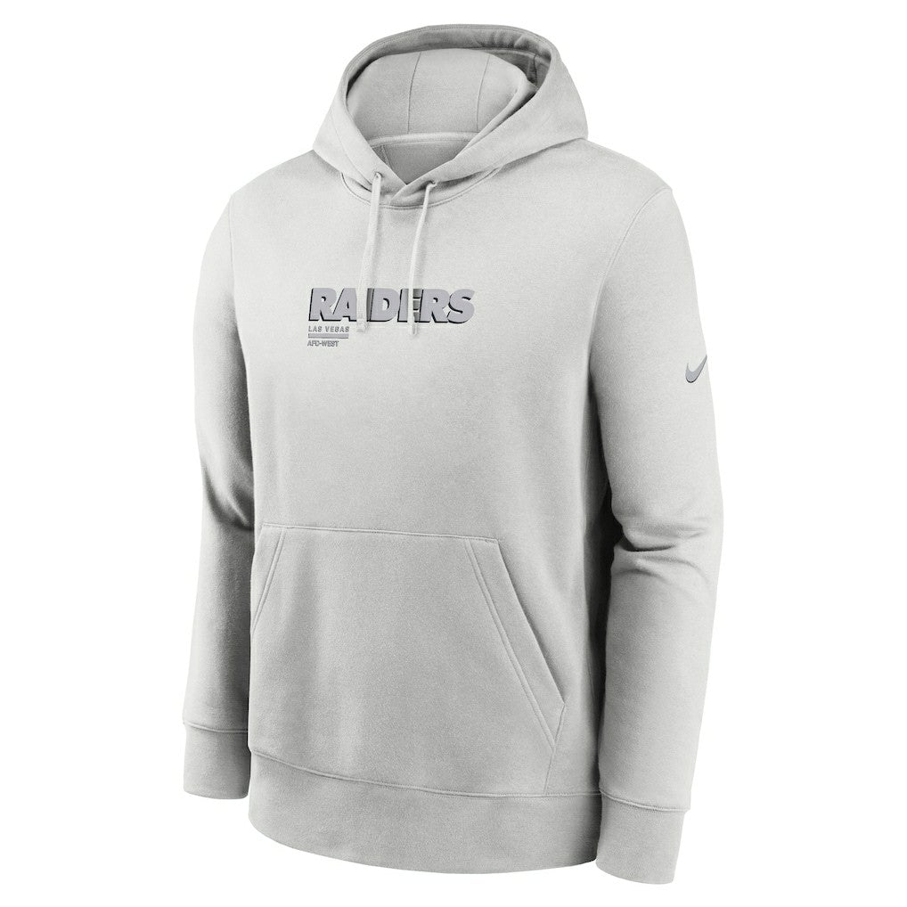 Las Vegas Raiders Edge Pack French Terry Club Pullover Hoodie - Gray Hoodies