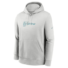 Miami Dolphins Edge Pack French Terry Club Pullover Hoodie - Gray Hoodies