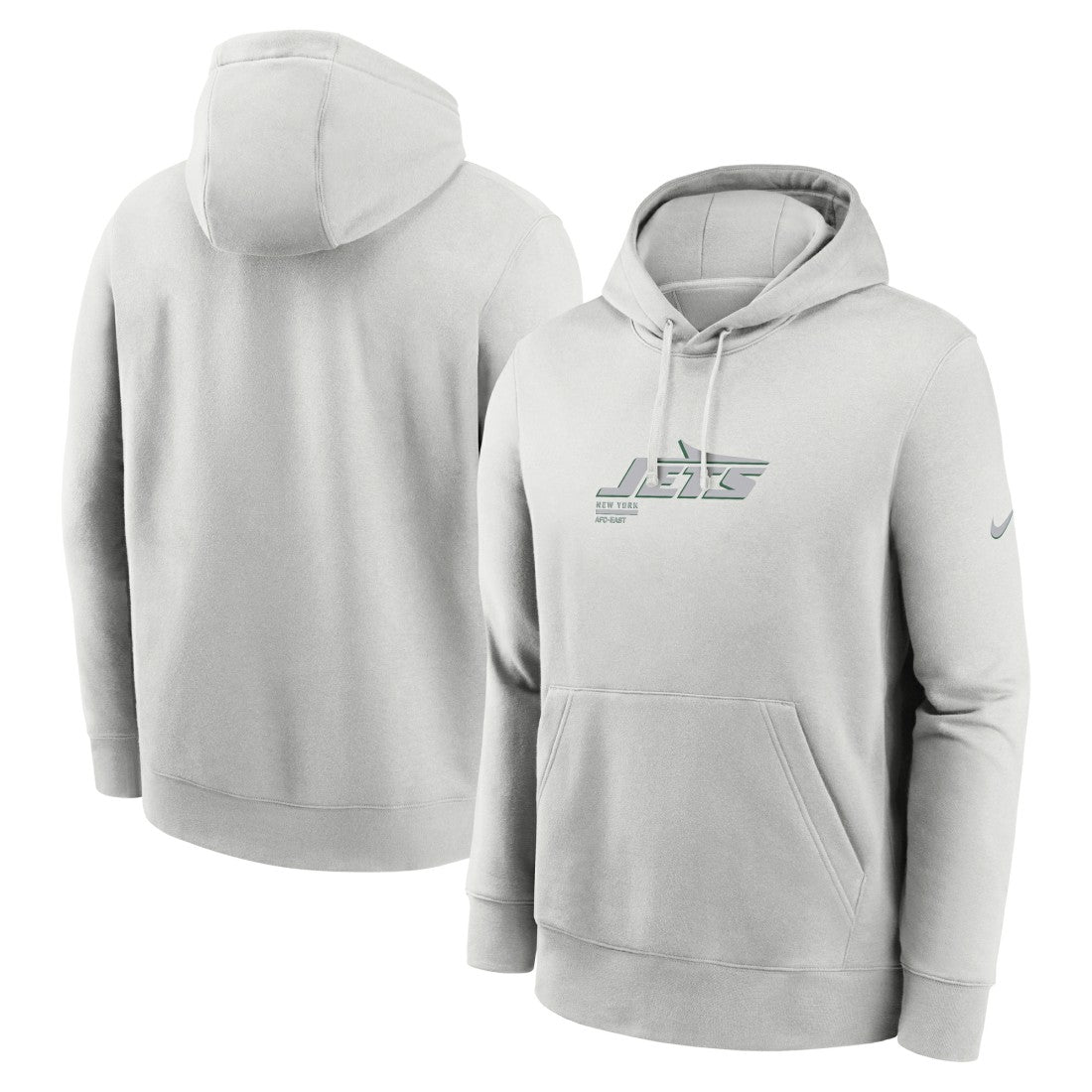 New York Jets Edge Pack French Terry Club Pullover Hoodie - Gray Hoodies