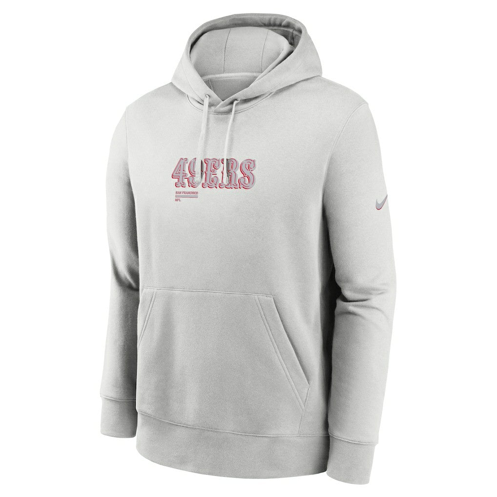 San Francisco 49ers Edge Pack French Terry Club Pullover Hoodie - Gray Hoodies