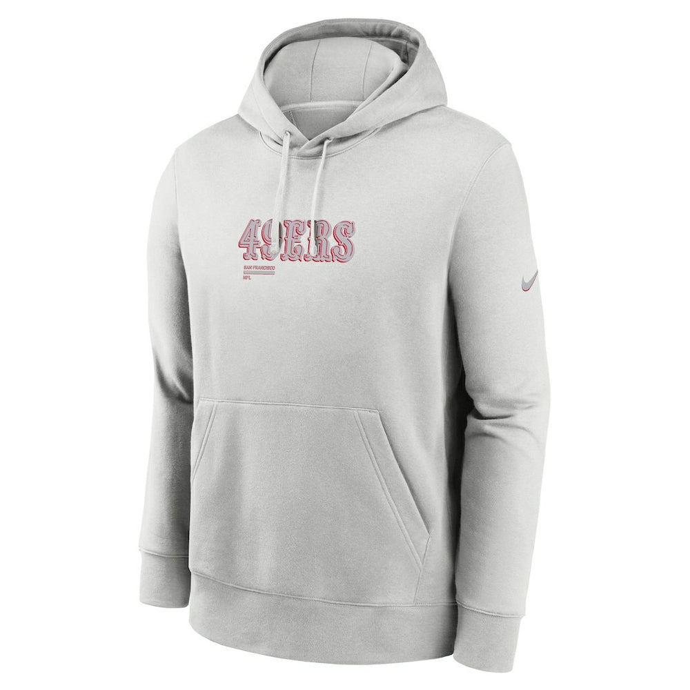 San Francisco 49ers Edge Pack French Terry Club Pullover Hoodie - Gray Hoodies